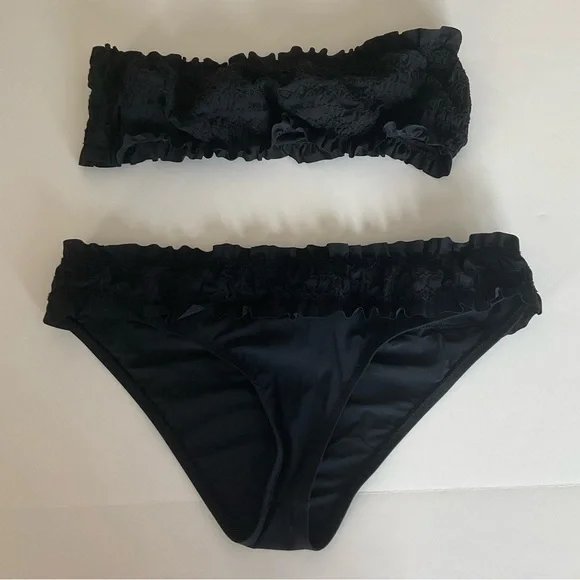 Tory Burch Smocked Bandeau Bikini - Picture 2 of 7